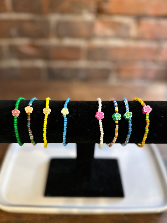 Flower Beaded Bracelet