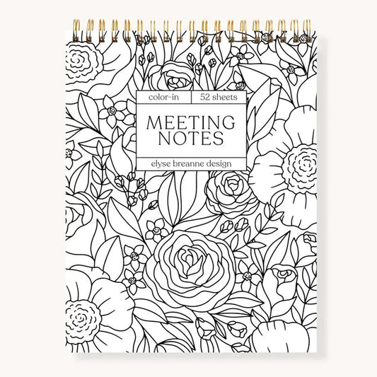 Meeting notes color notepad