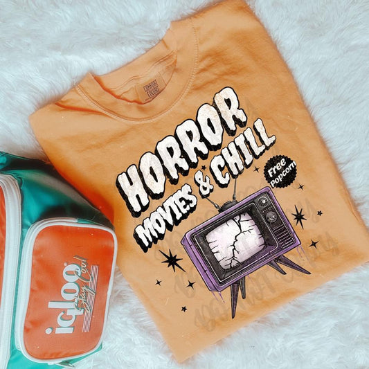 Horror movies and chill graphic