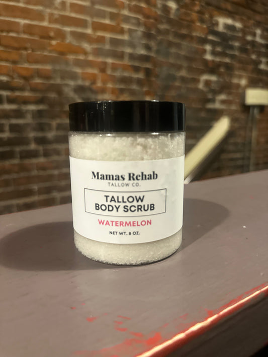 Tallow body scrub watermelon scent