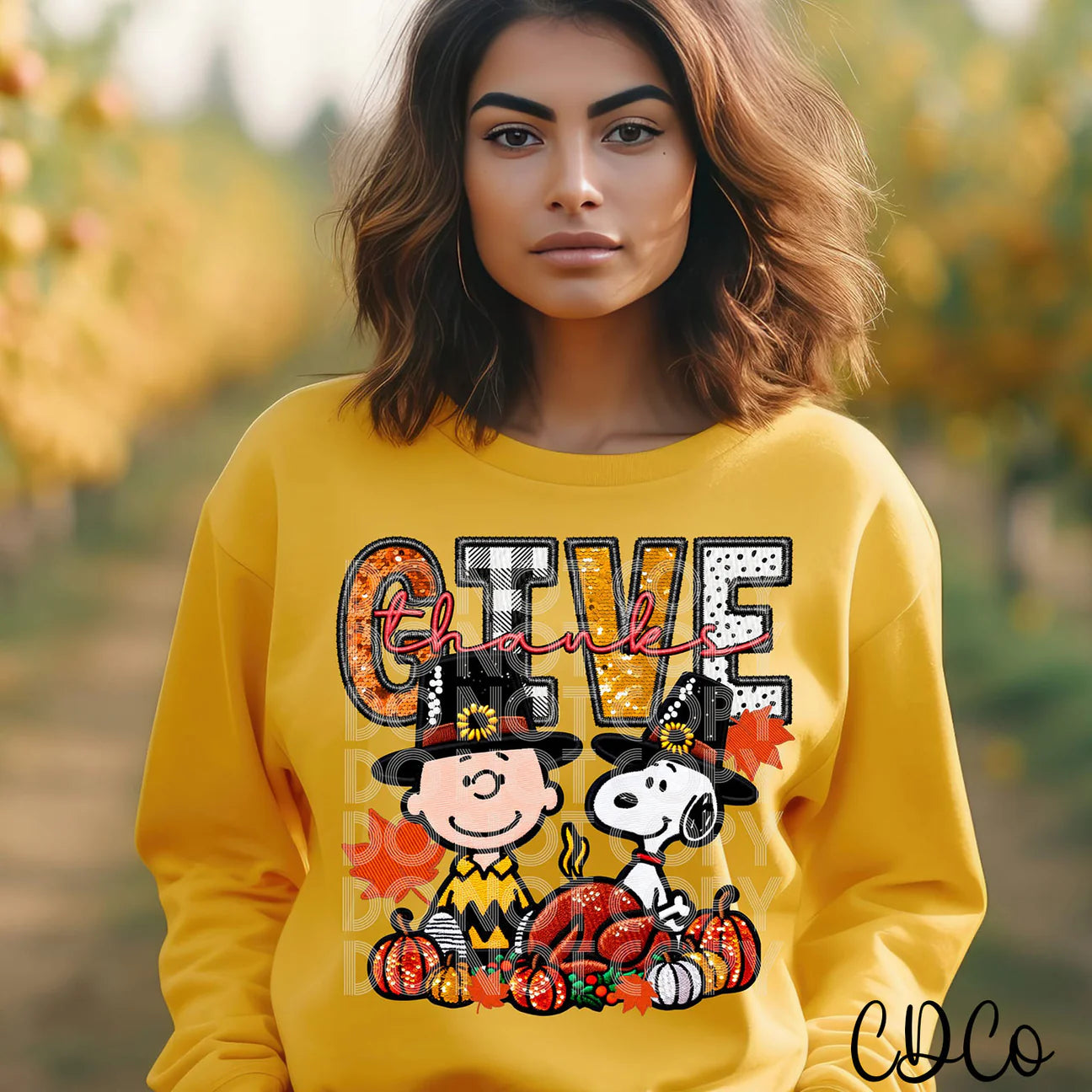 Give thanks snoopy sweatshirt