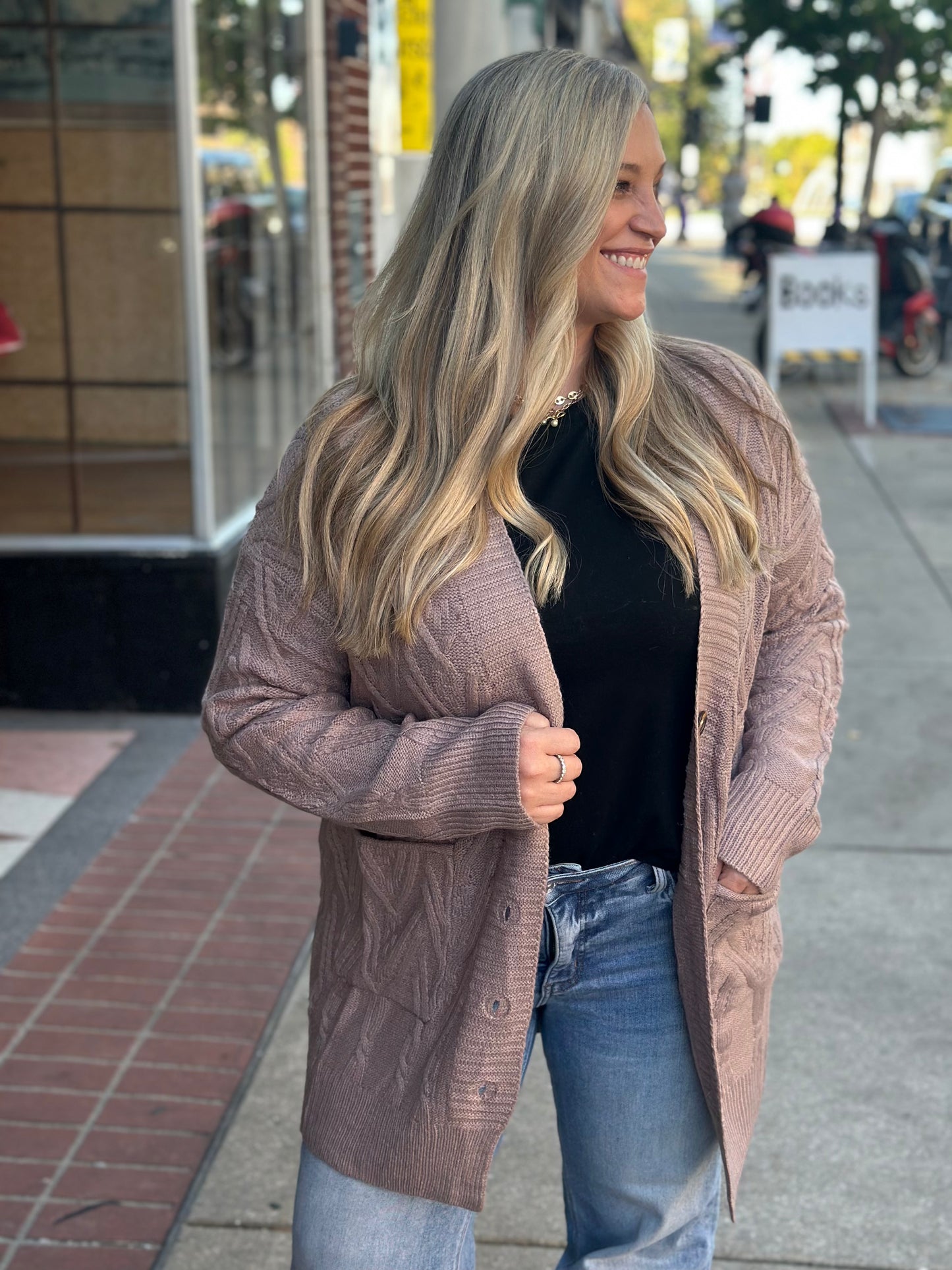 Brooks button down sweater