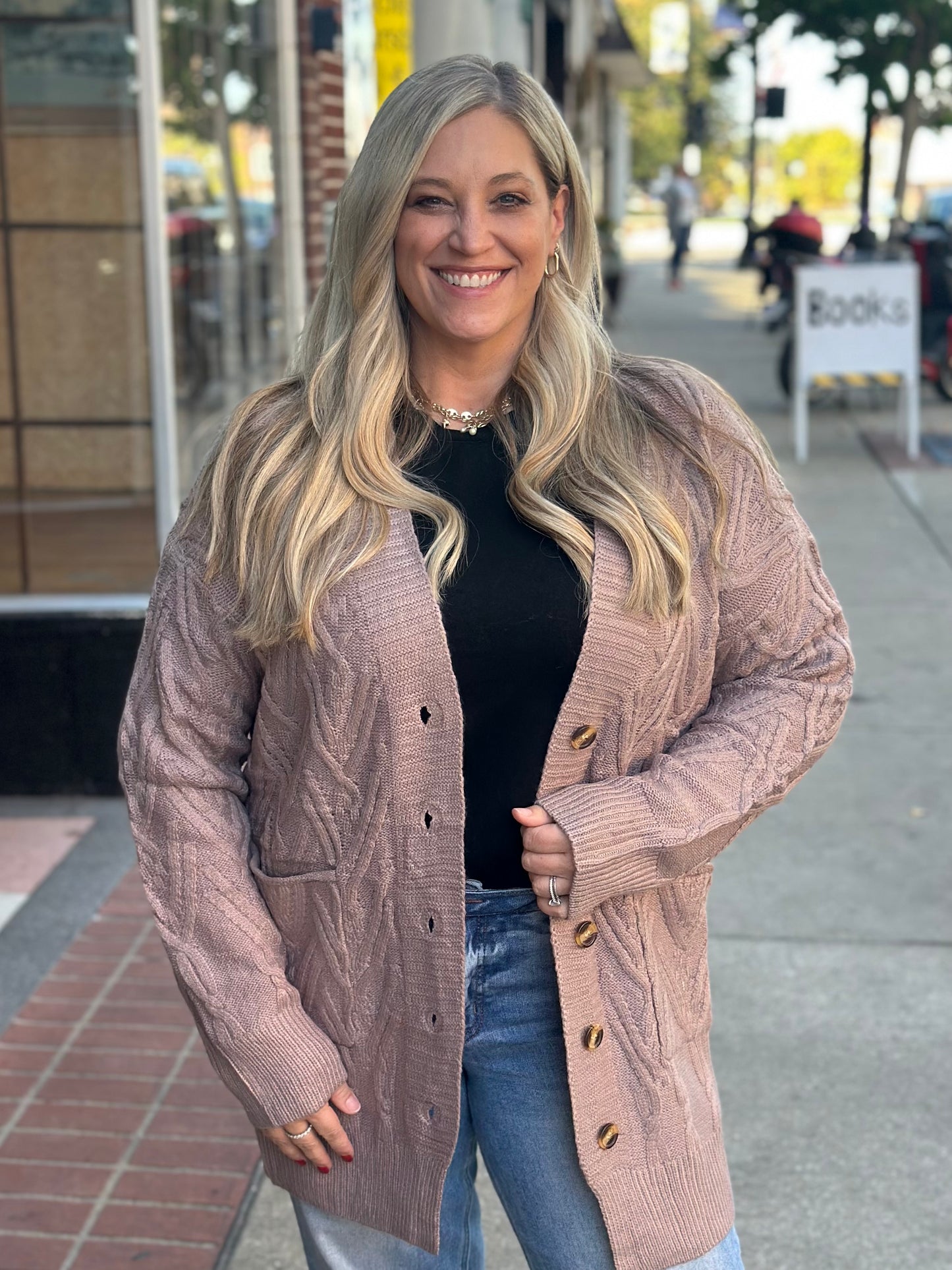 Brooks button down sweater