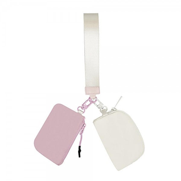 Two pouch wristlet